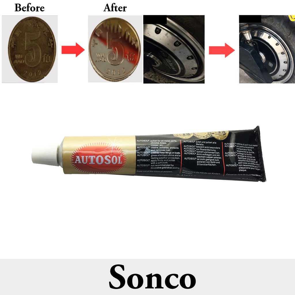 Autosol Metal Polish Rust Remover Chrome Cleaner(75ml) Shopee Malaysia