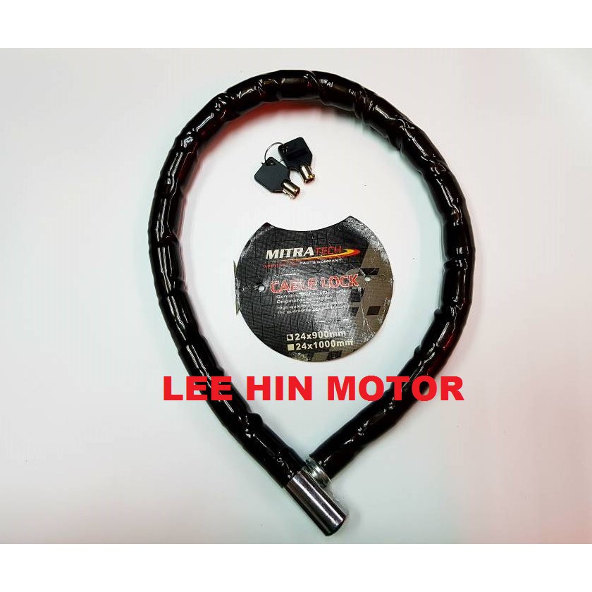 Lock Susah Gunting Best Quality Motorcycle Cable Lock Rantai Lock Pintu