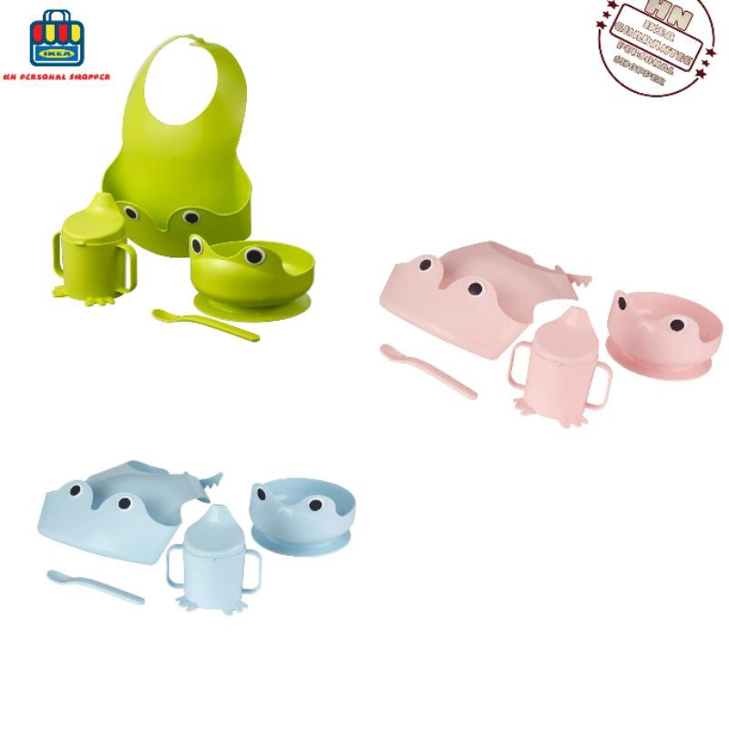 100 Original Ikea MATA 4pcs Baby Eating Set / Set Makan Baby / Bekas
