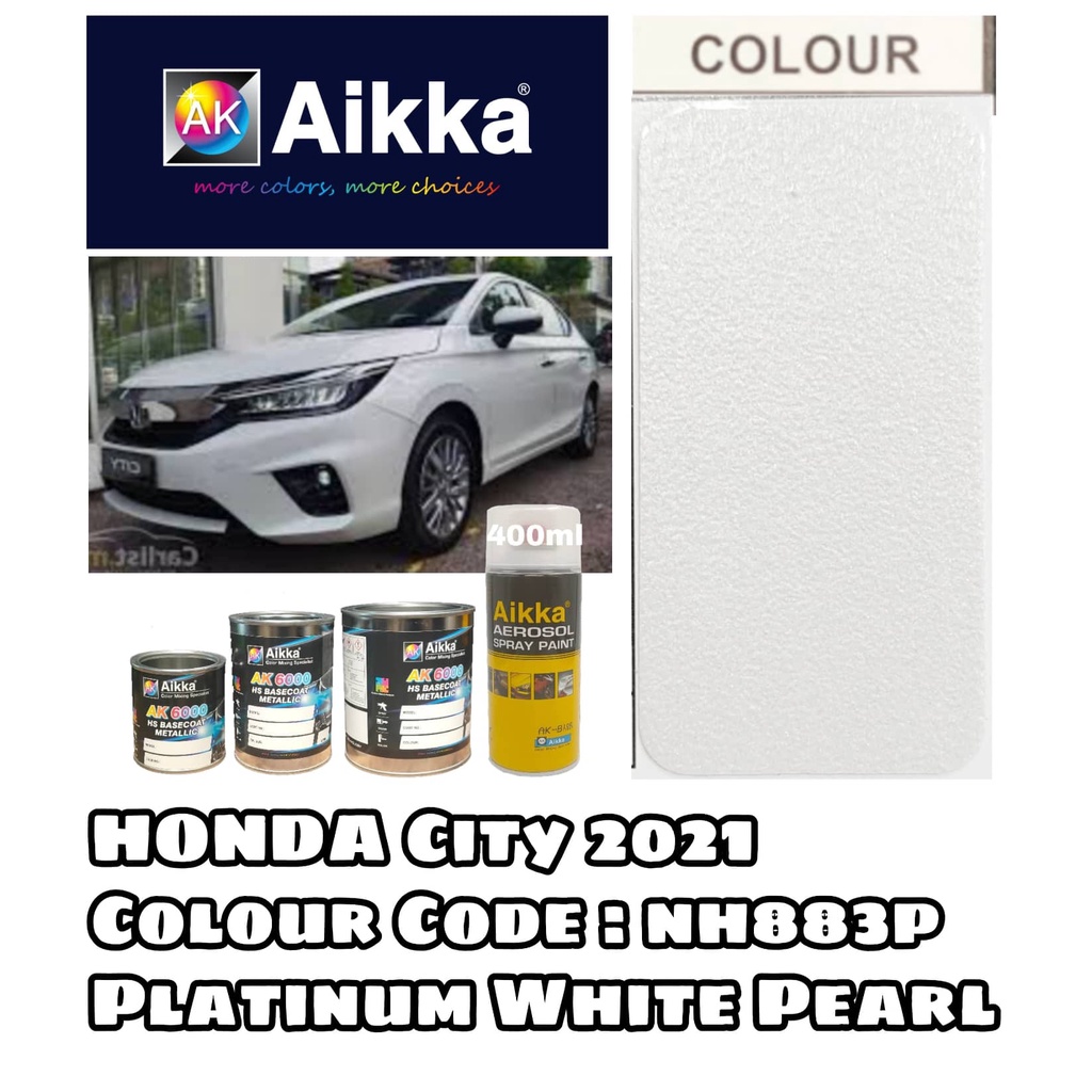 AIKKA Paint / HONDA CITY / NH883P PLATINUM WHITE PEARL / Touch Up Paint