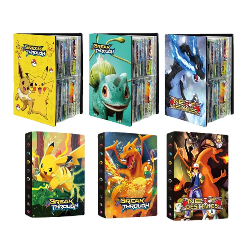 New 324/240 Pcs Holder Pokemon Cards Album Book Cartoon Anime Game