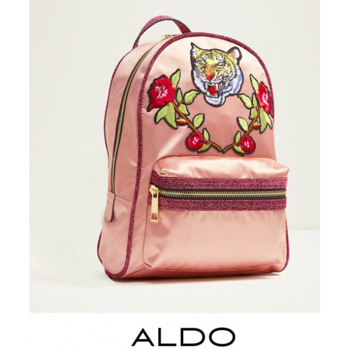 ALDO EMBROIDERY SATIN BACKPACK (PINK) Shopee Malaysia