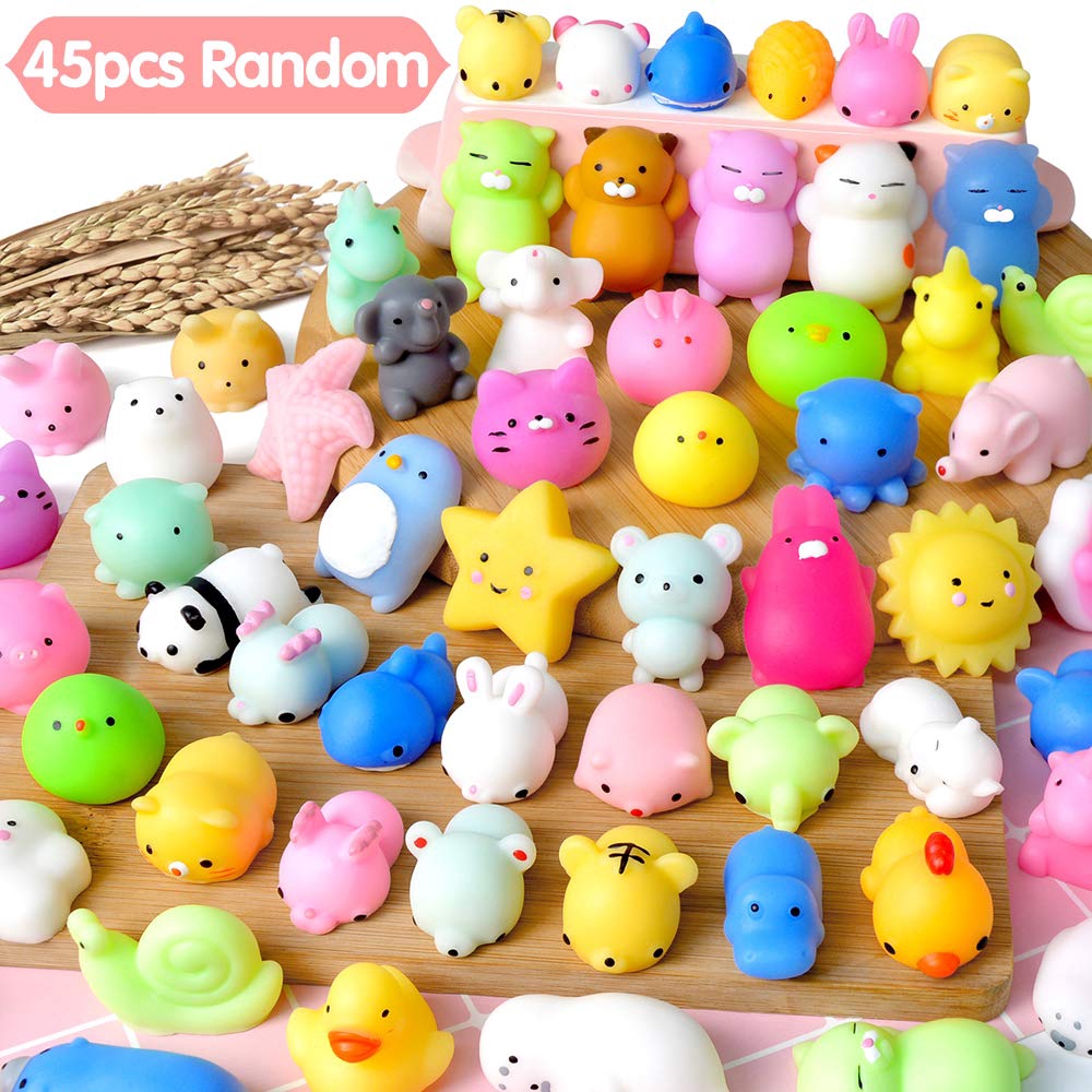 YL 45PCS Mochi Toys Mini Squishy Kawaii Animal Squishies Gift Party
