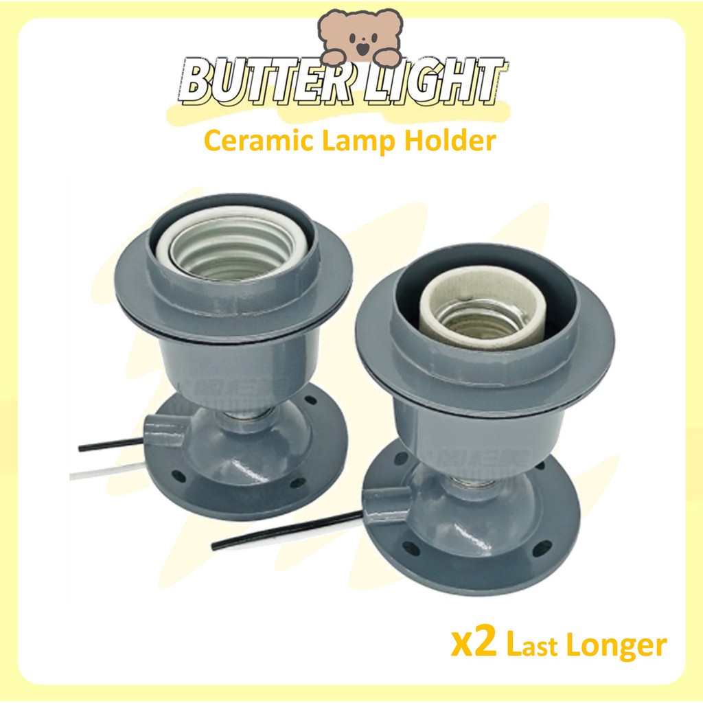 E27 Ceramic Heavy Duty Lamp Holder Energy Saving and Long Lasting