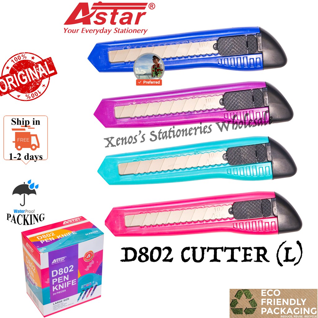 ASTAR CUTTER D802 / ASTAR PEN KNIFE D802 (LARGE) (READY STOCK / 100
