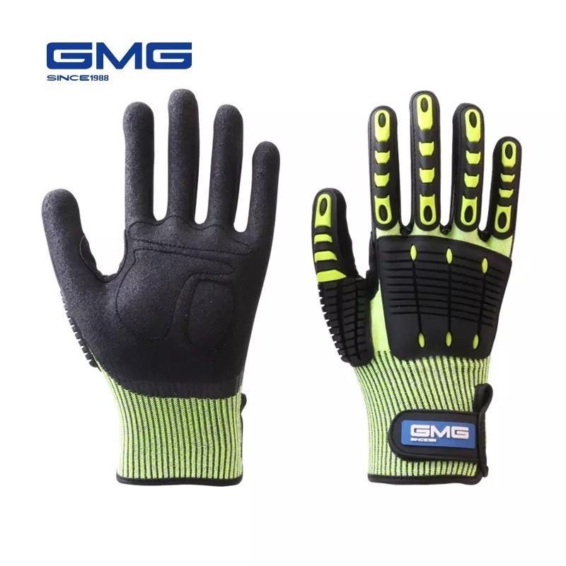 GMG Impact Cut Resistant Glove Anti Impact Gloves Anti Vibration oil