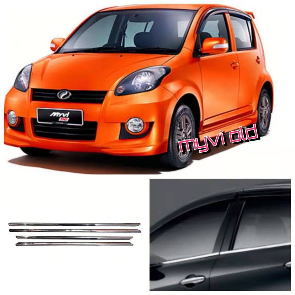MYVI CAR WINDOW MOULDING CHROME TRIM 05y10y Shopee Malaysia