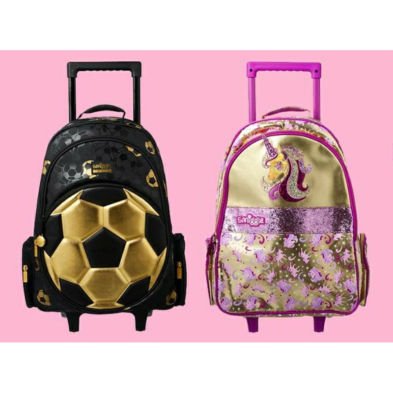 Smiggle Light Up Trolley Backpack Shopee Malaysia