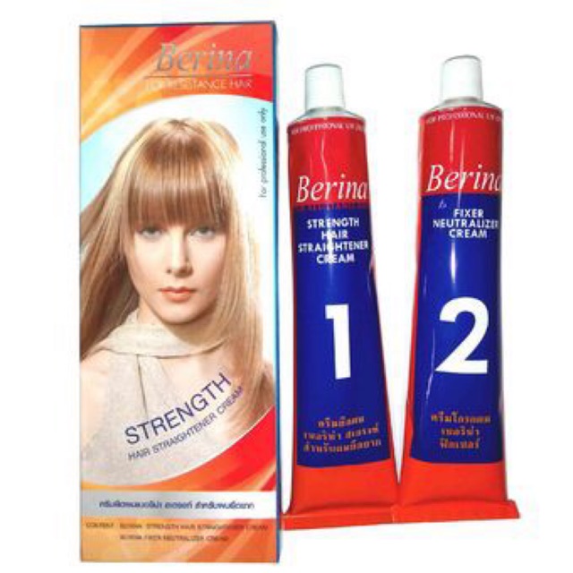 Berina strength hair straightener cream Shopee Malaysia