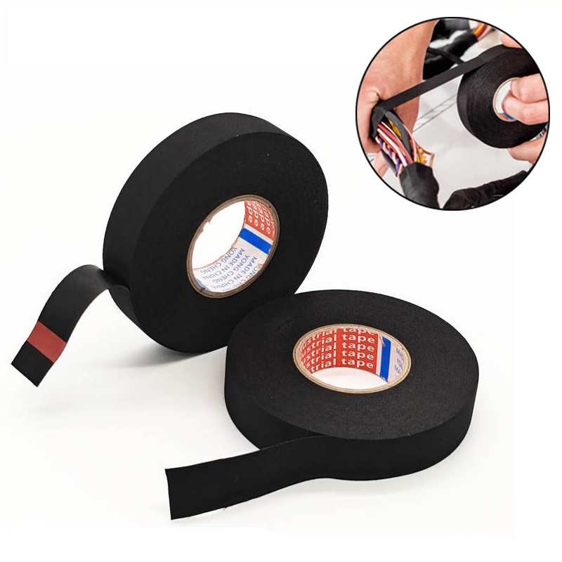 Vehicle Wiring Harness Soundproofing Tapes / Black Universal Automobile
