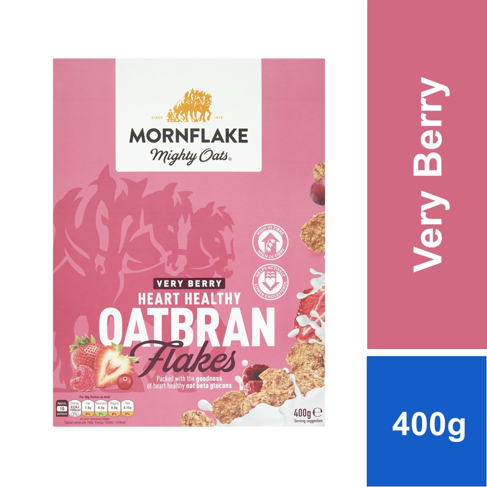 Mornflake Oatbran Flakes Very Berry 400g Shopee Malaysia