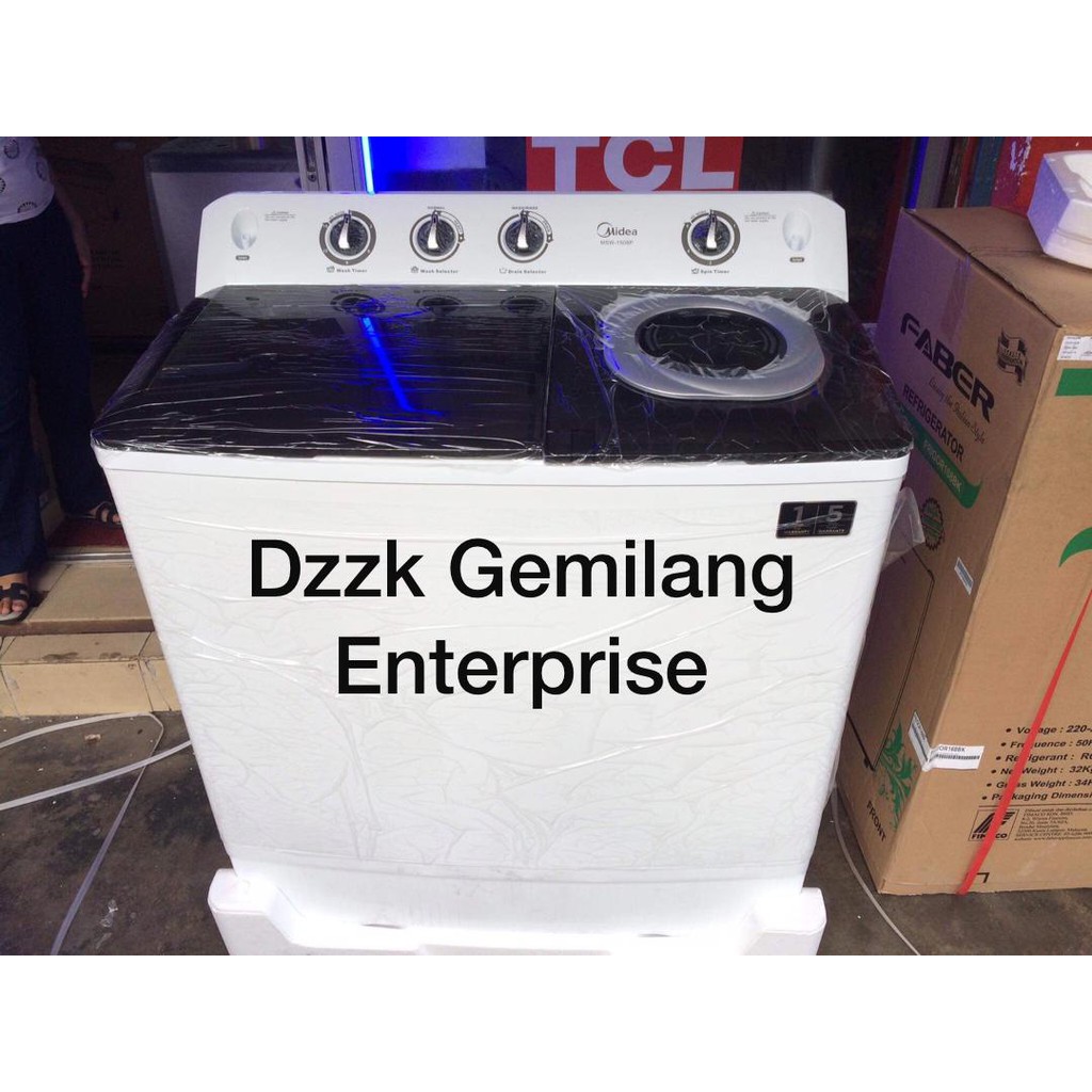 New 15kg Semiauto Washing Machine MIDEA MSW1508P Shopee Malaysia