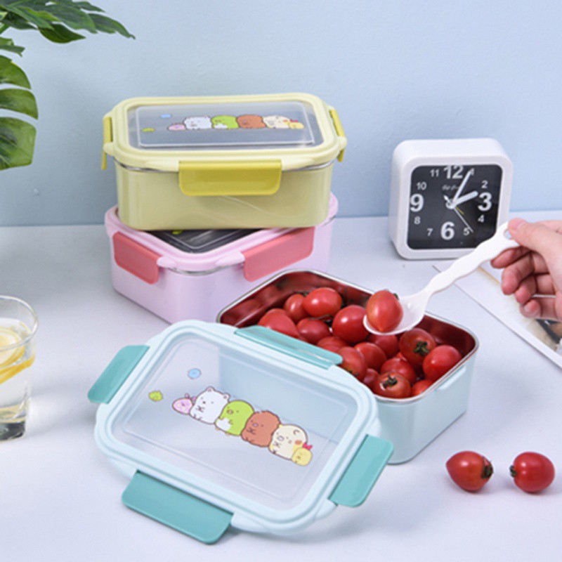 Japanesestyle Stainless Steel Insulated Lunch Box Doublelayer