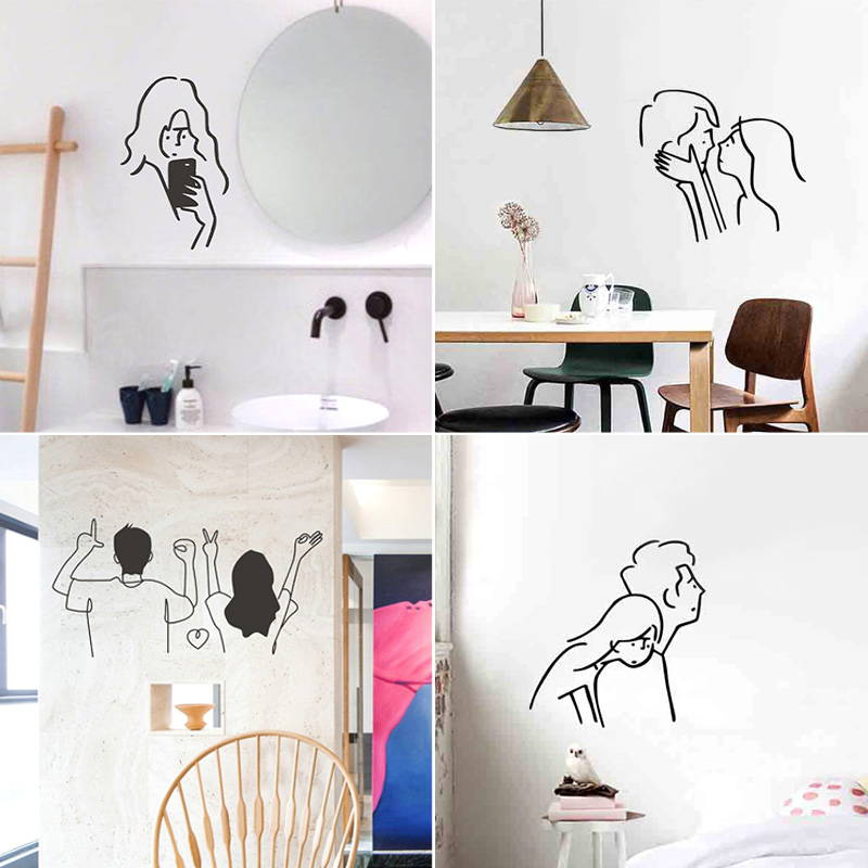 Waterproof Wall Stickers Creative Wall Decals Removable Art Mural DIY