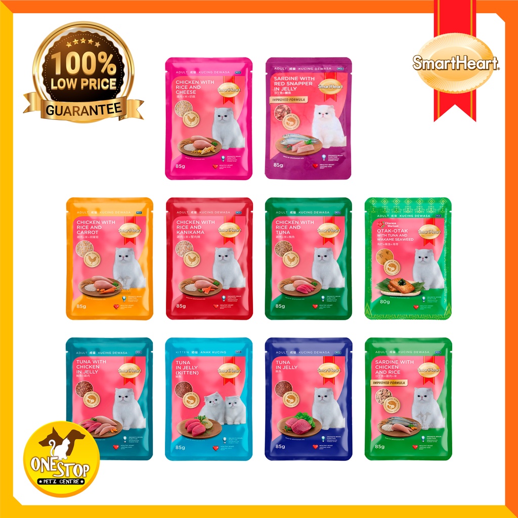 Smart Heart Cat Wet Food / Pouch 80gm / 85gm Shopee Malaysia