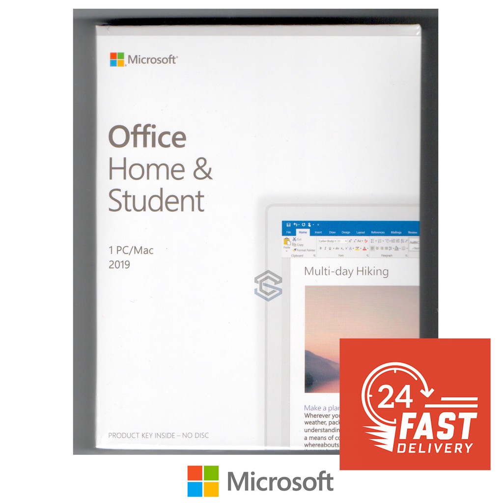 Microsoft Office Home and Student 2019 Retail Box SKU79G05143 PC and