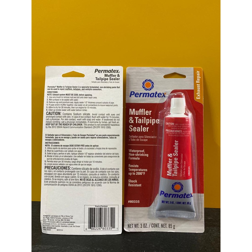 PERMATEX MUFFLER & TAILPIPE EXHAUST SEALER 80335 85G Shopee Malaysia