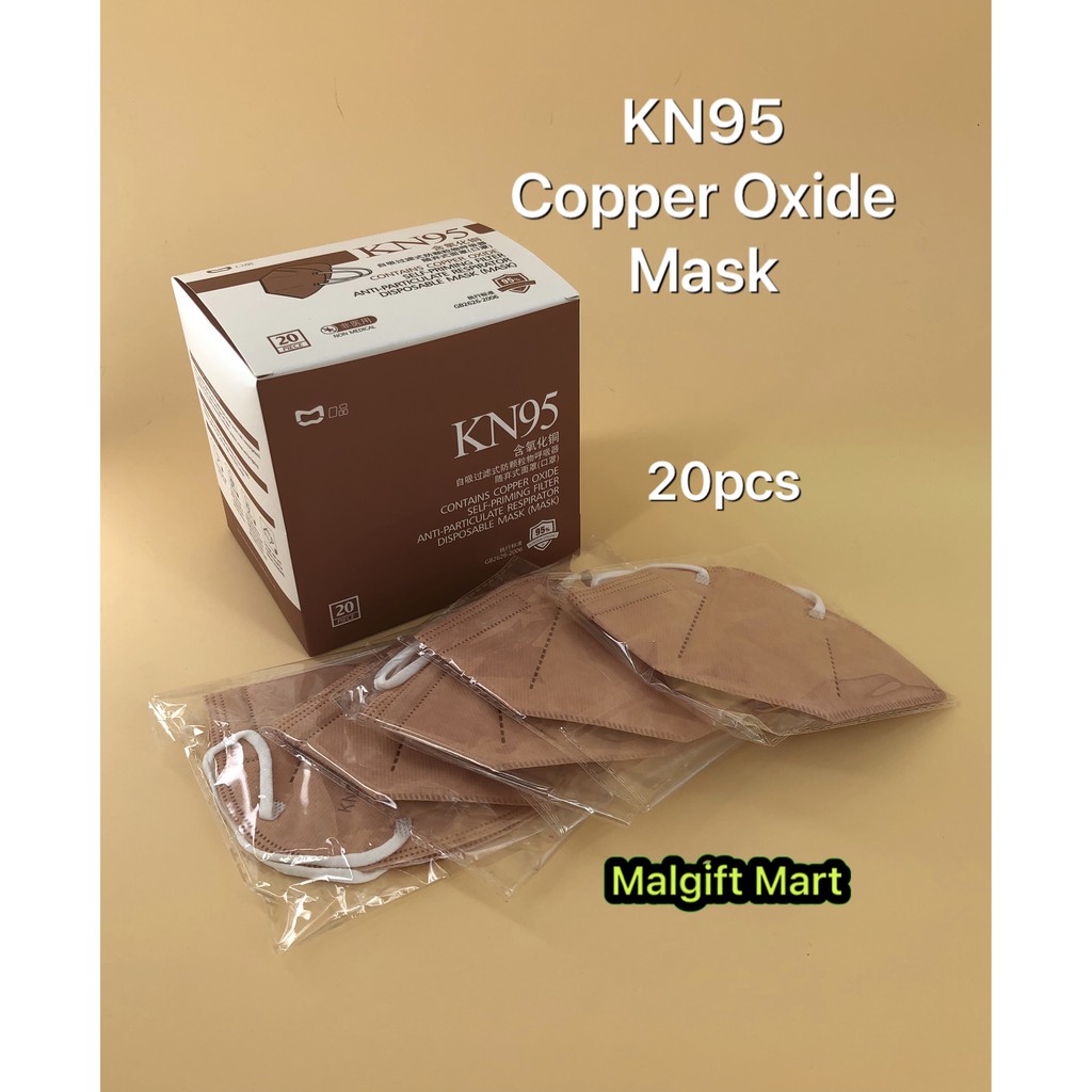 KN95 COPPER OXIDE ION REUSABLE MASK 20pcs Shopee Malaysia
