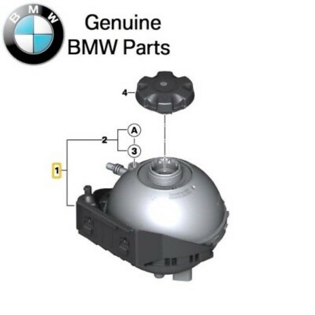 ORIGINAL BMW PARTS COOLANT EXPANSION TANK BMW F20 116i 118i 120i F22