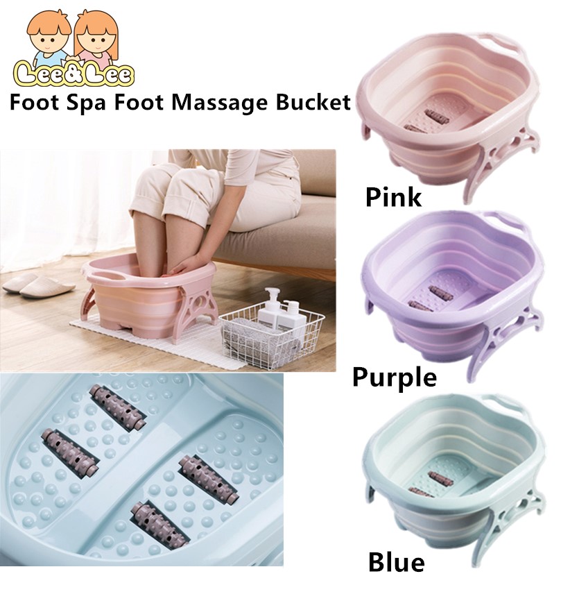 Foldable Foot Spa Foot Cleaner Foot Massage Bucket Multipurpose HAB030