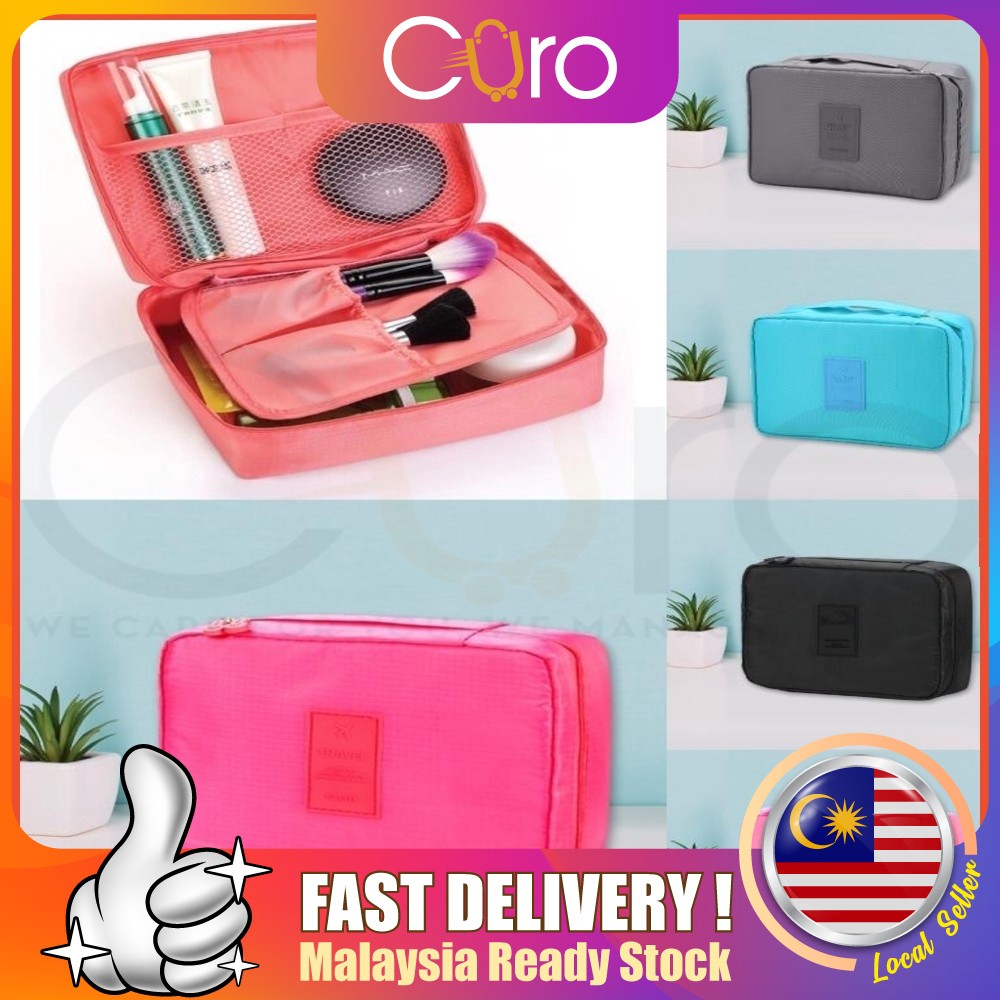 CURO Women Makeup Bag Cosmetic Bag Case Make Up Organizer