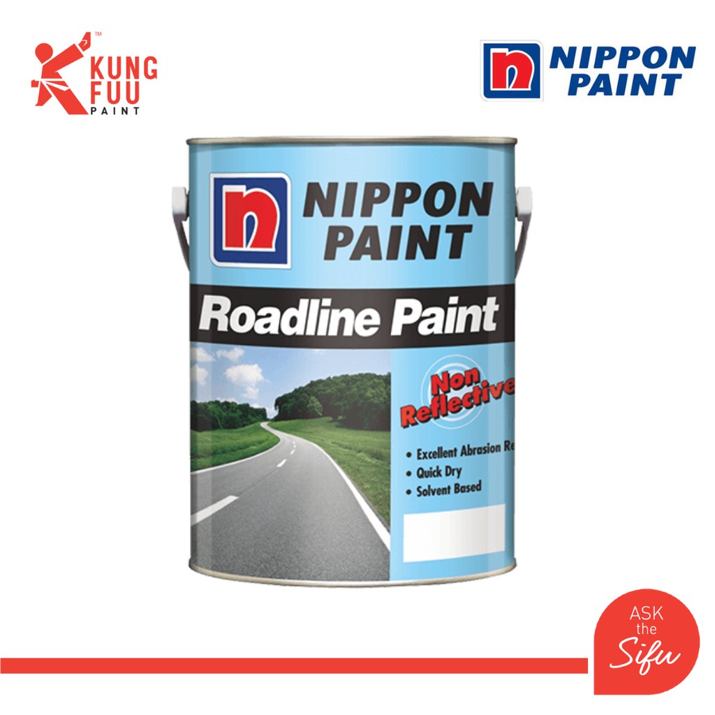 Nippon Paint 5 Litre Roadline Paint (NonReflective) Shopee Malaysia