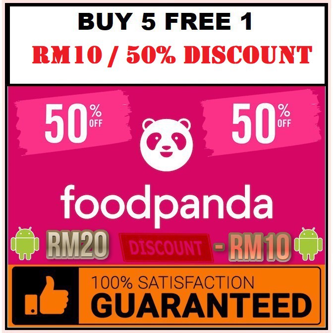 Food voucher 50 DISCOUNT FP BUY 5 FREE 1 BOLEH CASH