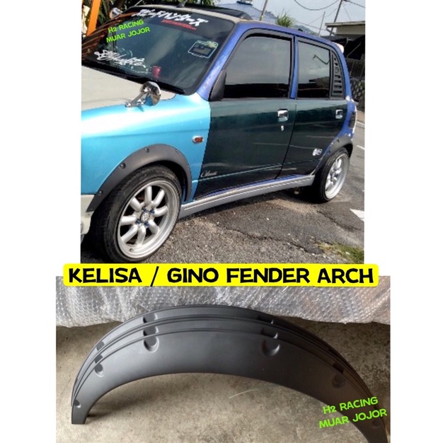 KELISA 4PC SMALL FENDER WHEEL ARCH FLARE COVER EXTRA WIDE BODY