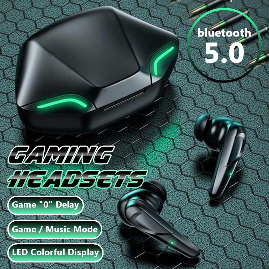G11 TWS Bluetooth Gaming Earbuds Wireless V5.0 HIFI Rechargeable Game