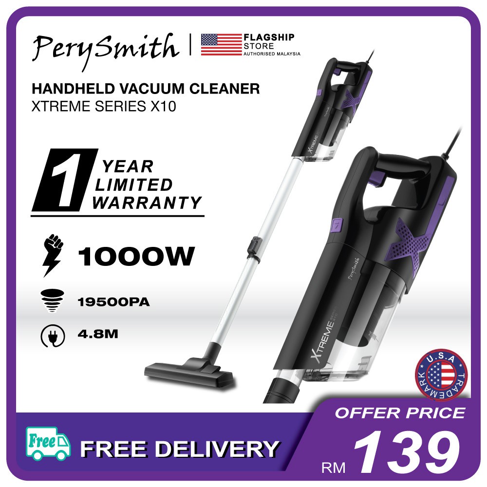 [NEW] PerySmith 1000W Handheld Vacuum Cleaner XTREME Series X10
