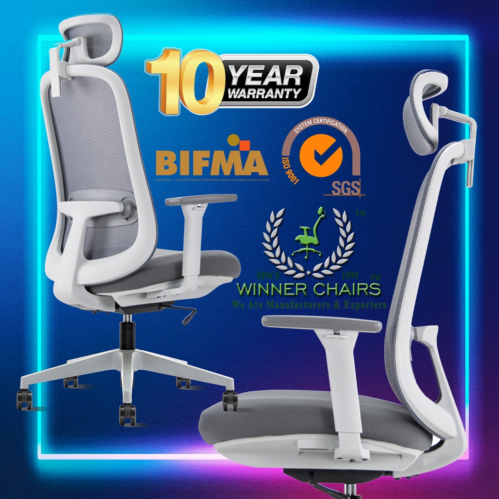 Ergonomic Office Chair WN 6232AGRY (10 years warranty) Shopee Malaysia