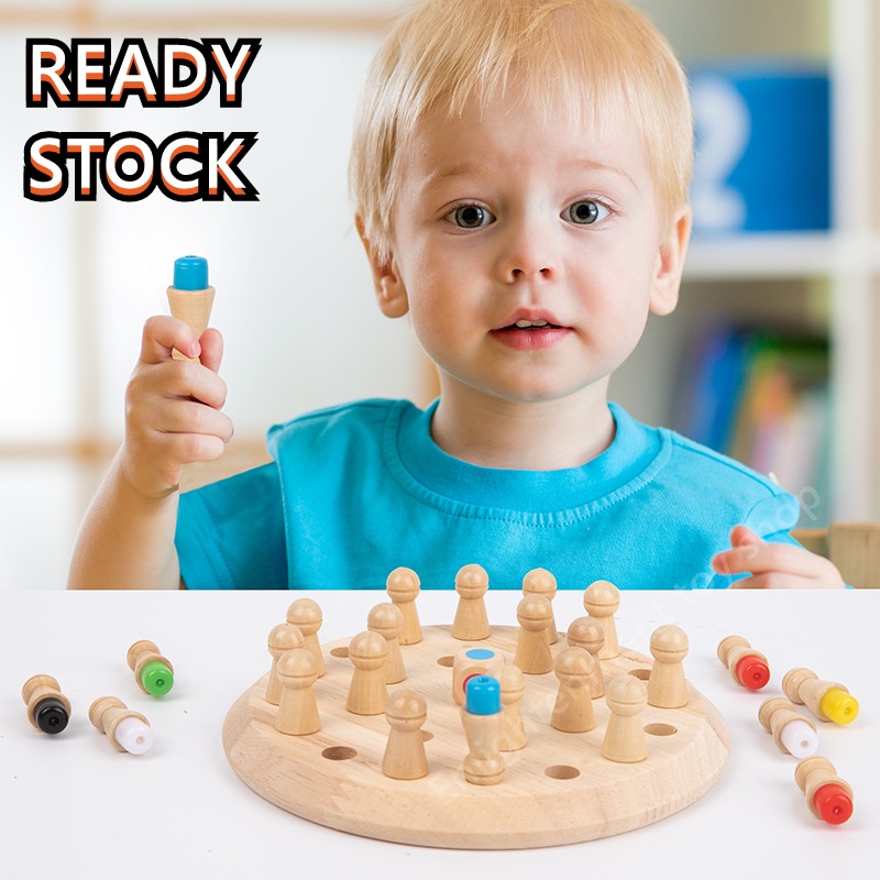 Malaysia READYSTOCK Wooden Memory Chess Children Early Education