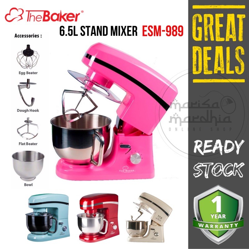 Upgrade Version The Baker Stand Mixer ESM989 (6.5L) Shopee Malaysia