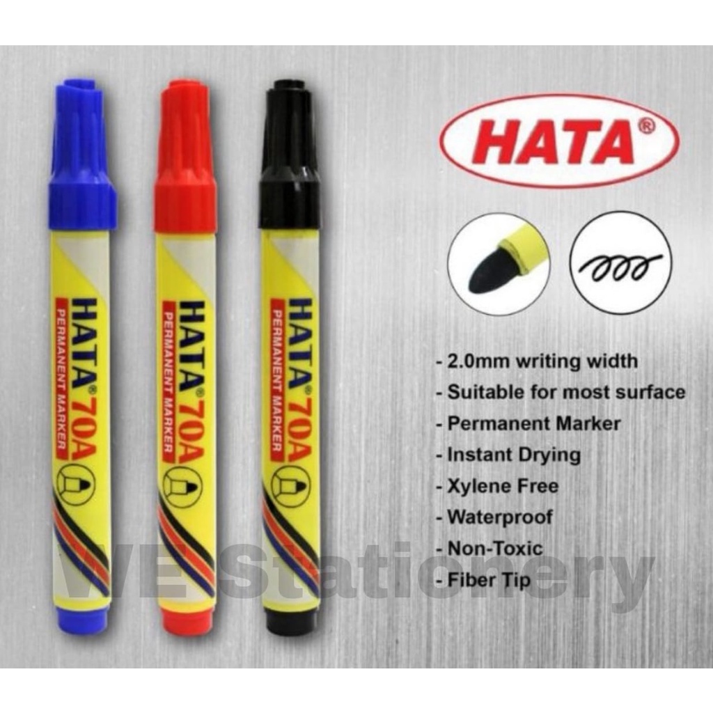 HATA 70A PERMANENT MARKER 12PCS/BOX Shopee Malaysia
