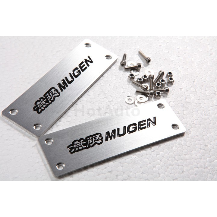 Honda Mugen Aluminum Alloy Car Floor Mat Emblem Auto Floor Carpet Patch