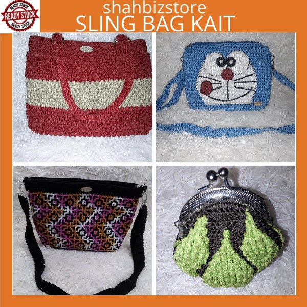 CROCHET SLING BAG (HANDMADE) Shopee Malaysia
