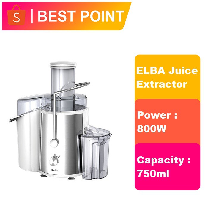 ELBA Juice Extractor (800W) EJEJ7580(SS) Shopee Malaysia