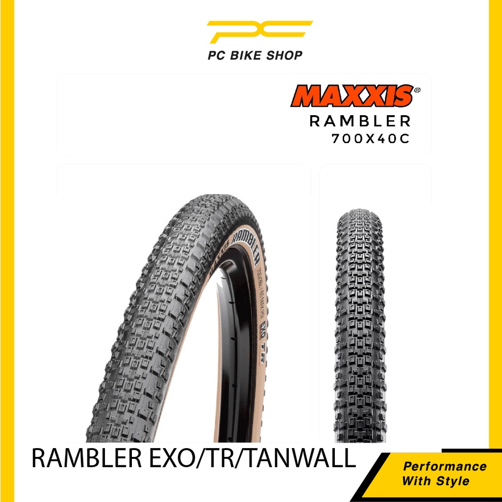 Maxxis Rambler EXO Tubeless Ready 700x40 Road Bike Tire Road Bicycle Folding Tires Gravel Bike