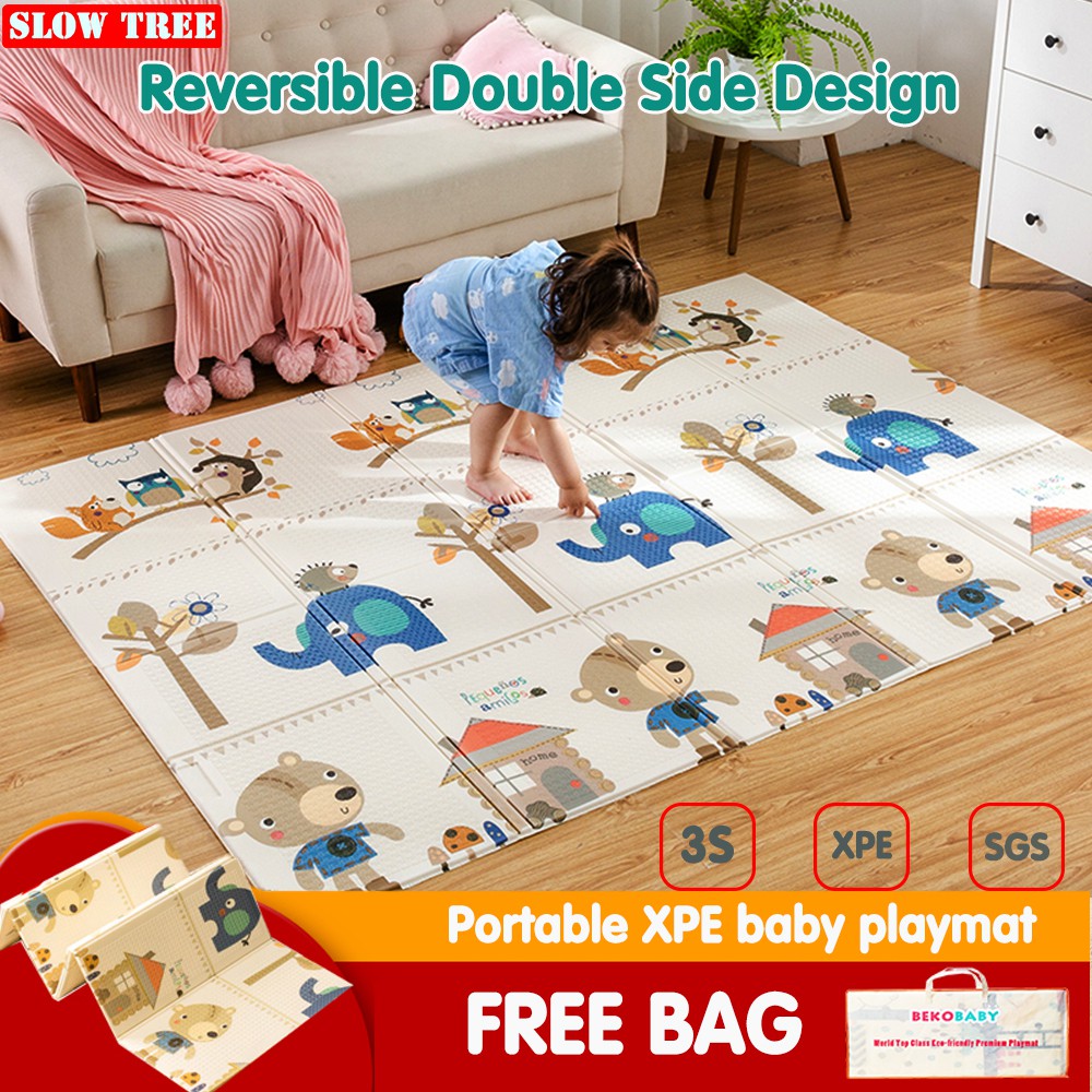200x180x2cm Baby Playmat Cartoon Play Mat XPE Playmats Carpet Foldable