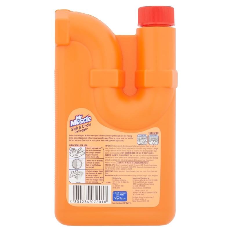 Mr Muscle Sink & Drain Declogger 500ml
