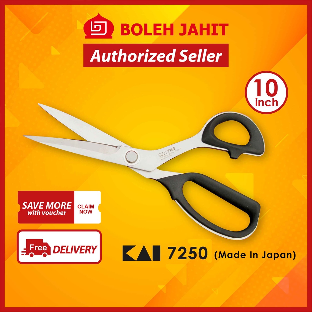 KAI Scissor 7250 10" Professional Series Shear Shopee Malaysia