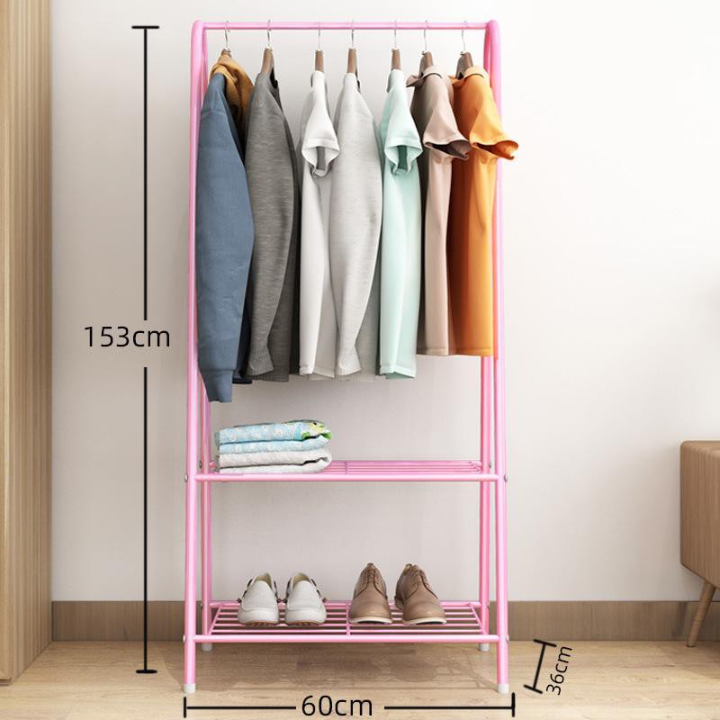Movable Cloth Hanging Organizer Steel Rack XL 153CM Height Triangle