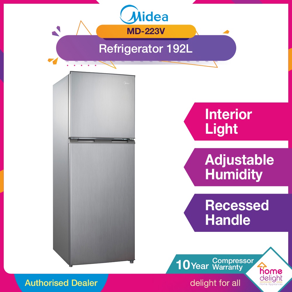 Midea Fridge 2Door 192L [ MD232V \ MD232V ] Shopee Malaysia
