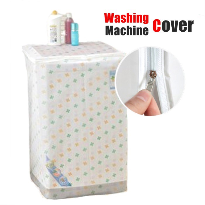 Waterproof PVC Top Loading Washing Machine Cover Pattern Clover