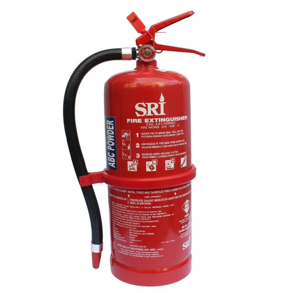 9 KG DRY POWDER FIRE EXTINGUISHER BRAND SRI Shopee Malaysia
