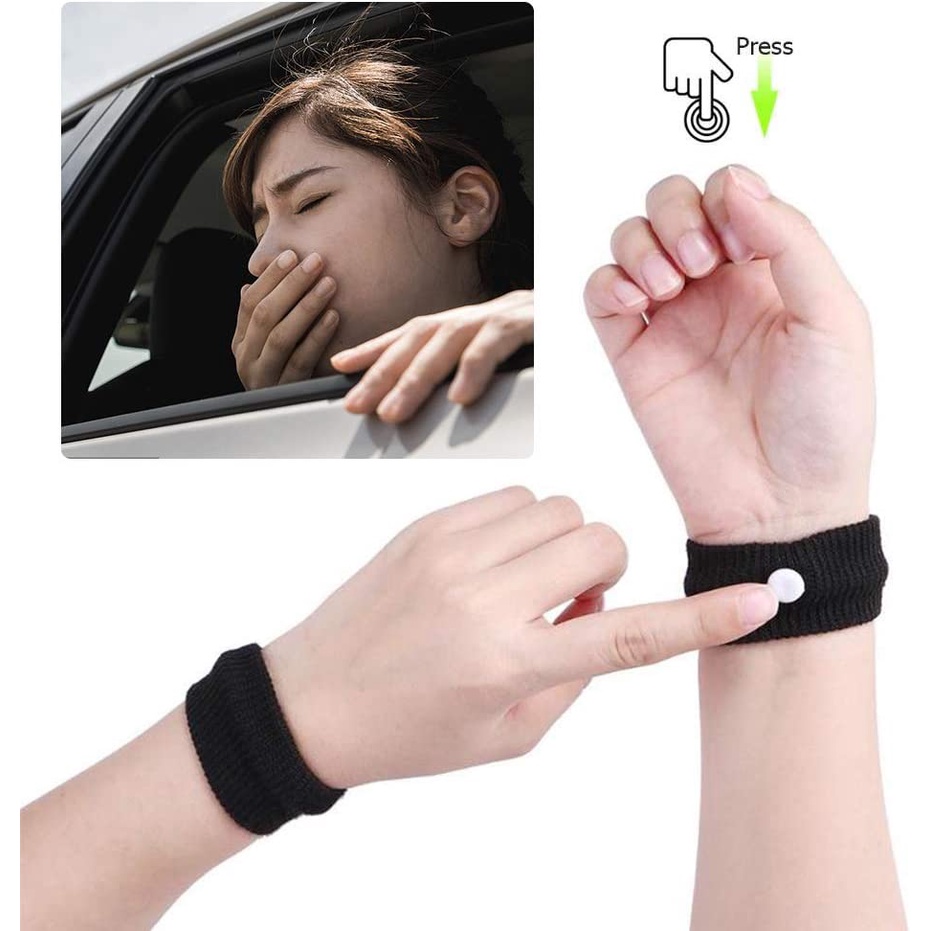 Acupressure Bracelet Wearable Natural Nausea Relief for Motion