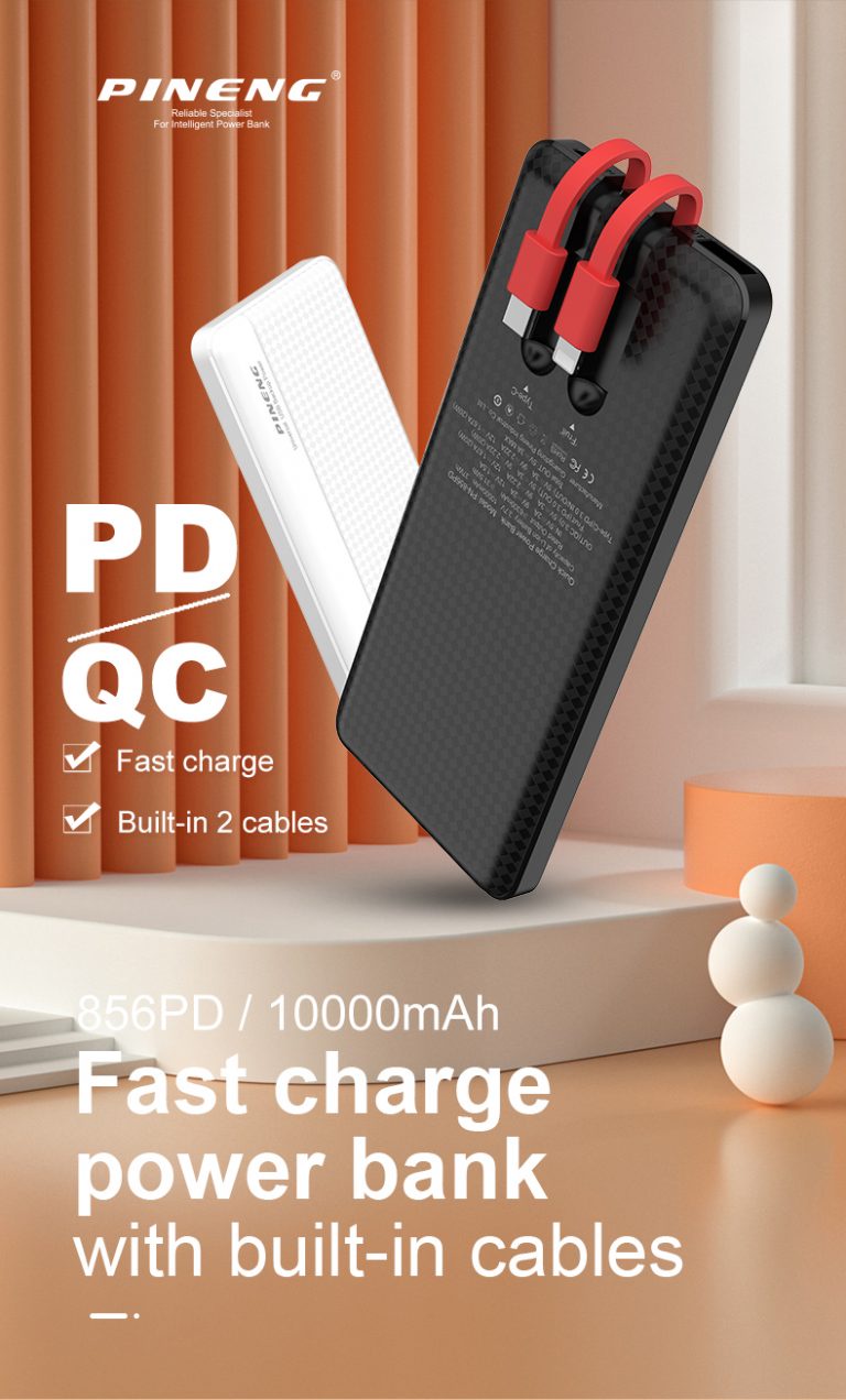 ph&co PC Depot. PINENG 10000mAh POWER BANK BLACK PN856PD