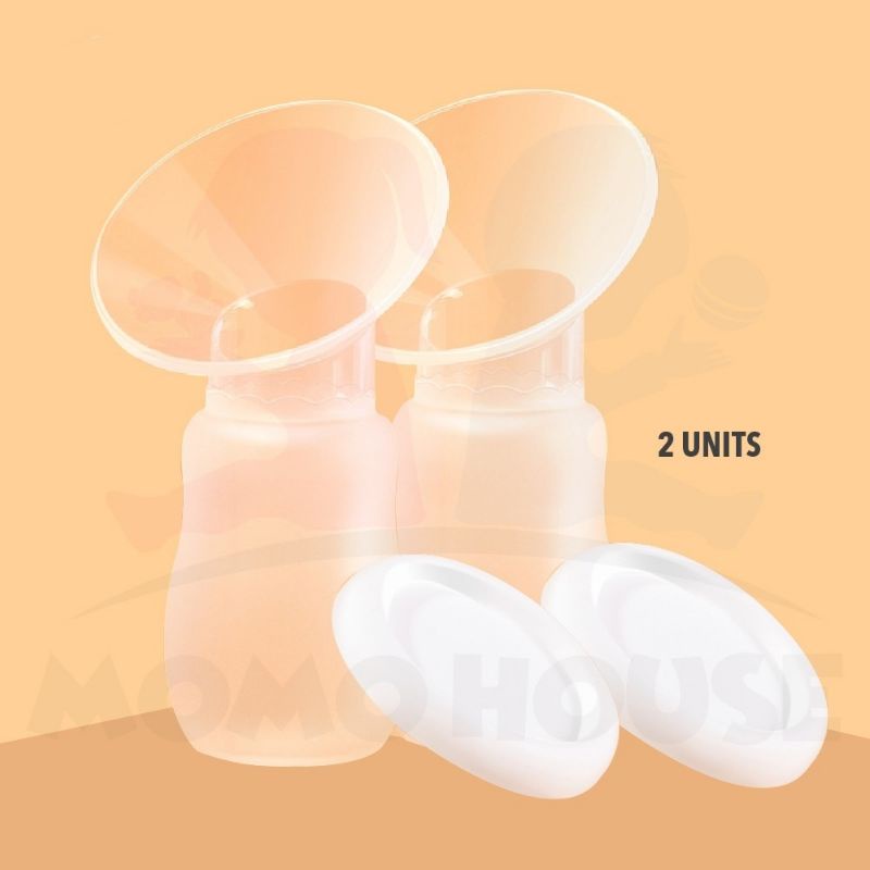 (New Design) Manual Silicone BPA Free Breast Pump Milk Collector (2 Pcs