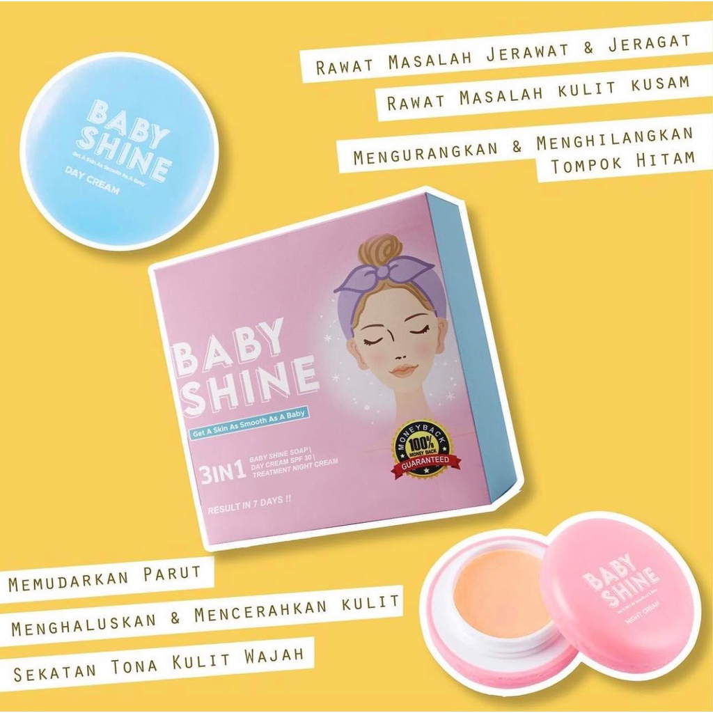 Baby Shine Skincare 3 in 1 (New) Shopee Malaysia