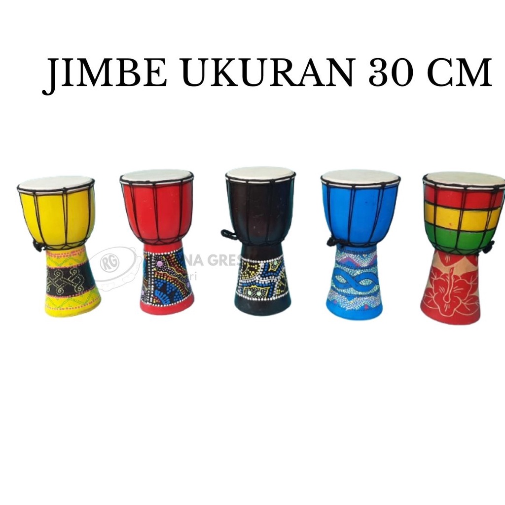 Jimbe Traditional Musical Instrument uk 30cm Drum anang ketipung